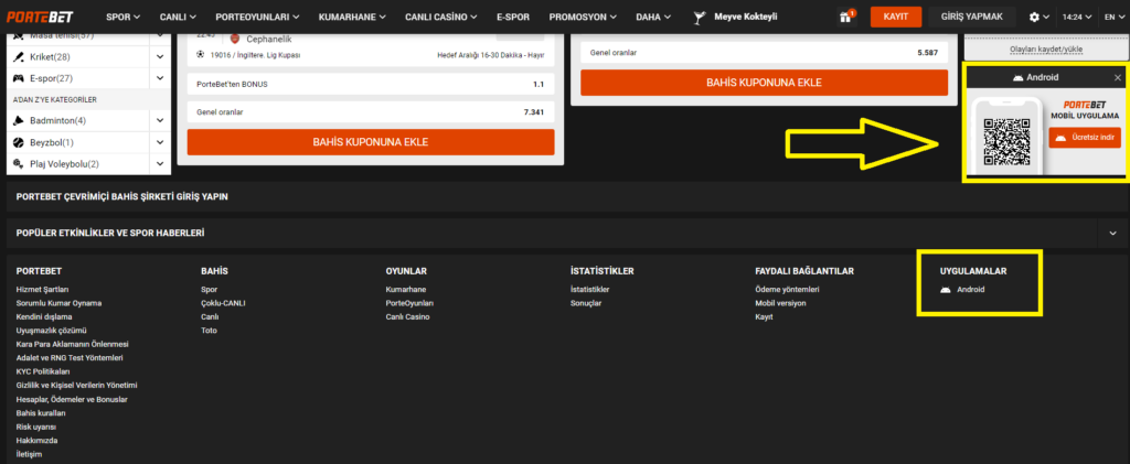 Portebet indir Android APK Kurulum ve Kullanım Rehberi